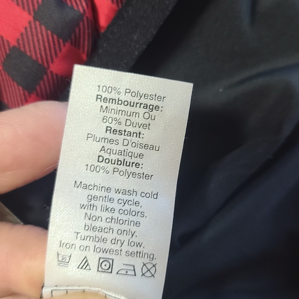 J.Crew Red & Black Buffalo Plaid Quilted Vest - Picture 7 of 8